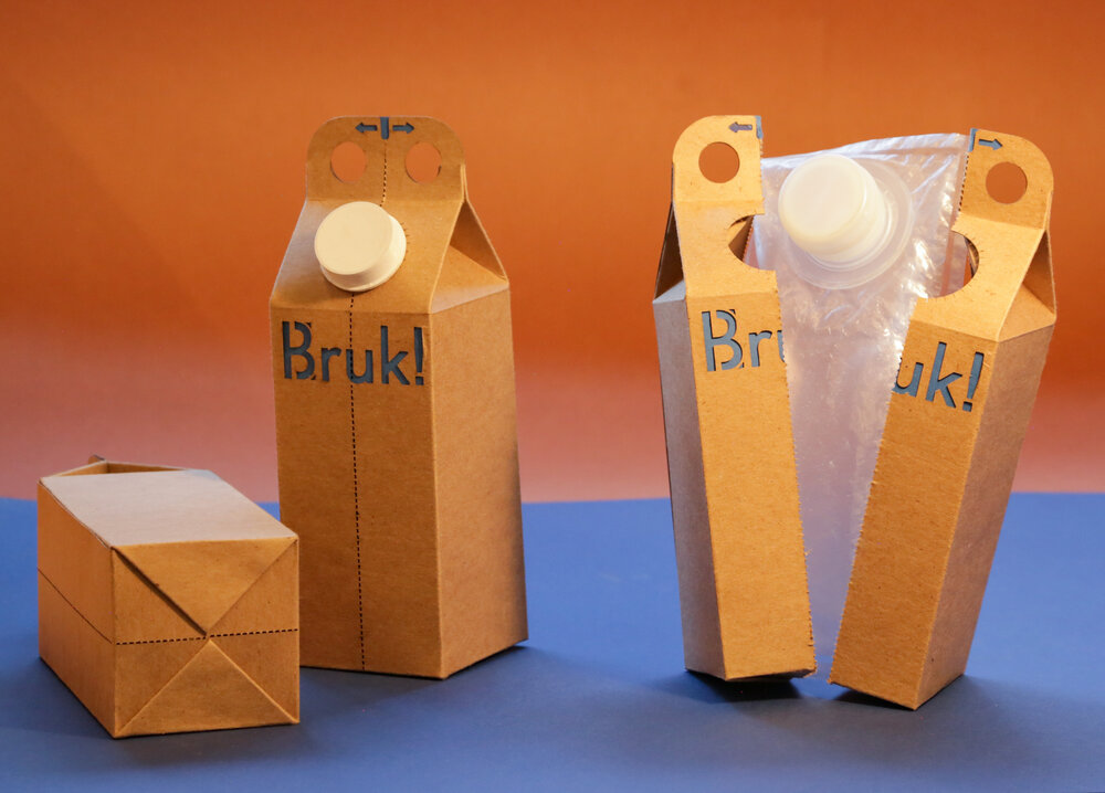 Bruk - Упаковка, упрощающая отделение бумаги от пластика